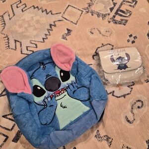 BRAND NEW Blue Stitch Wallet, Plush Backpack, Collector Toy